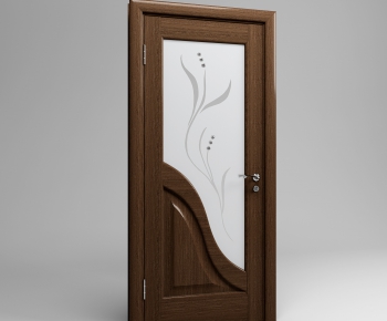 Modern Solid Wood Door-ID:957095757