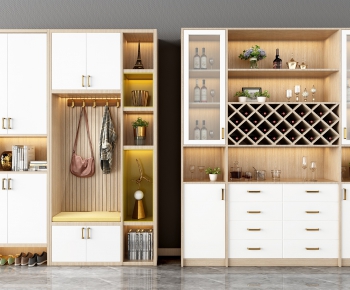 Nordic Style Wine Cabinet-ID:136832824