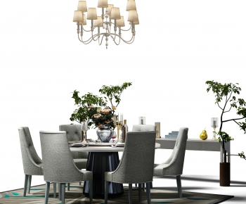 Simple European Style Dining Table And Chairs-ID:522029112