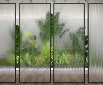 Modern Glass Screen Partition-ID:682244255