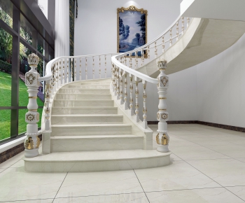 Simple European Style Rotating Staircase-ID:568583759