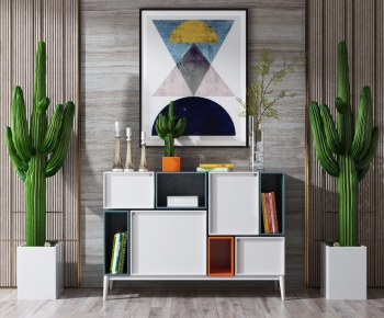 Nordic Style Side Cabinet/Entrance Cabinet-ID:533870563