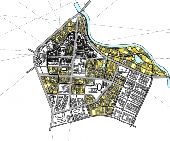 Modern Architectural Bird's-eye View Planning-ID:206802224