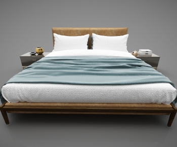 Modern Double Bed-ID:499999772