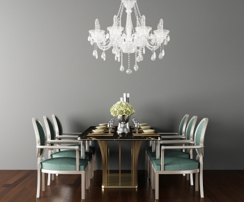 Simple European Style Dining Table And Chairs-ID:728052371