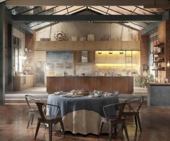 Industrial Style Dining Room-ID:894481327