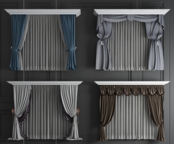 Simple European Style The Curtain-ID:615478719
