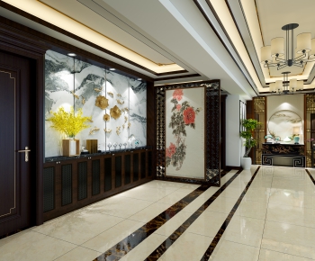 New Chinese Style Hallway-ID:424868527