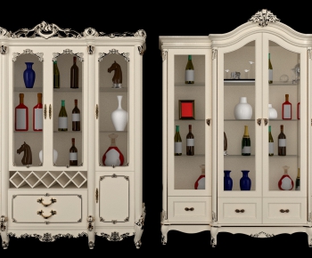 Simple European Style Wine Cabinet-ID:119317829