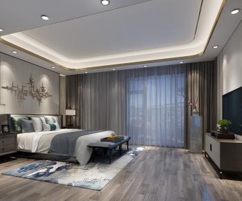New Chinese Style Bedroom-ID:862456193