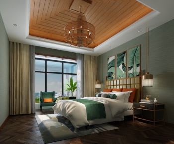 Southeast Asian Style Bedroom-ID:162863586