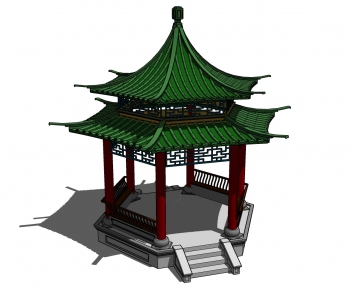 Chinese Style Ancient Architectural Buildings-ID:803845867