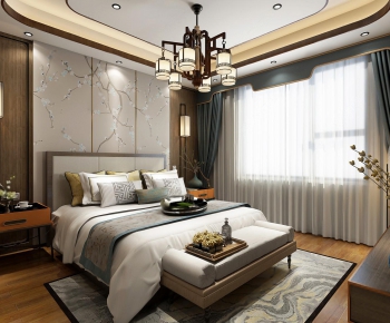 New Chinese Style Bedroom-ID:800251546