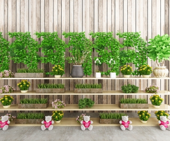 Modern Potted Green Plant-ID:159535174