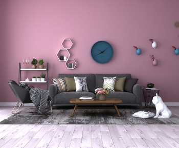 Nordic Style Sofa Combination-ID:379697665