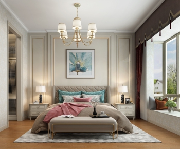 Simple European Style Bedroom-ID:184626722