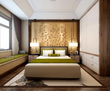 New Chinese Style Bedroom-ID:545636881