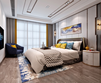 New Chinese Style Bedroom-ID:927650844