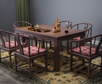 New Chinese Style Tea Tables And Chairs-ID:242318989