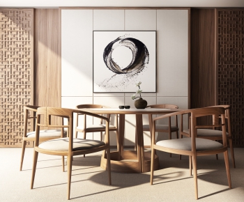 New Chinese Style Dining Table And Chairs-ID:993996773