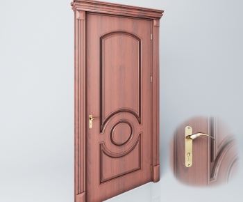 European Style Solid Wood Door-ID:516474947