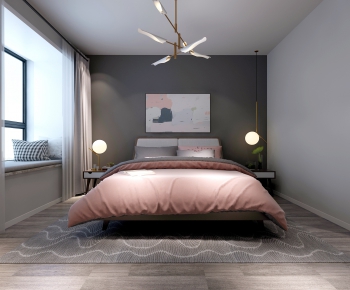 Nordic Style Bedroom-ID:387465333