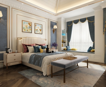 Simple European Style Bedroom-ID:140791223