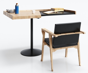 Modern Computer Desk And Chair-ID:641256871