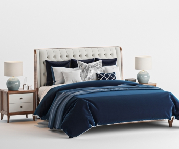 American Style Double Bed-ID:730333386