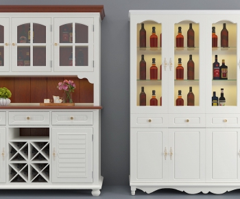 Simple European Style Wine Cabinet-ID:911366586
