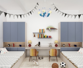 Modern Boy's Room And Son's Room-ID:691977874