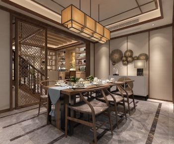 New Chinese Style Dining Room-ID:998543721
