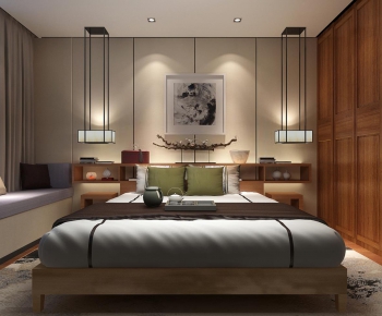 New Chinese Style Bedroom-ID:918610138