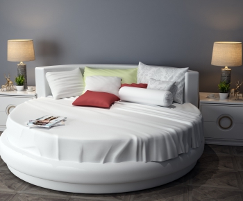 Modern Round Bed-ID:787256734
