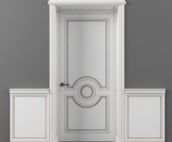 European Style Solid Wood Door-ID:863271286
