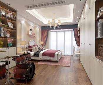 Simple European Style Girl's Room Daughter's Room-ID:883377946