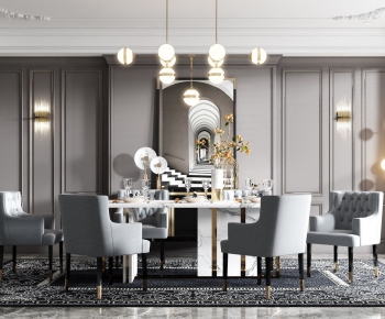 American Style Dining Room-ID:609356416