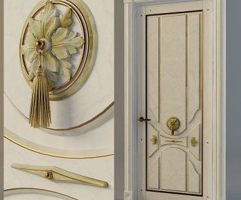 European Style Solid Wood Door-ID:818531855