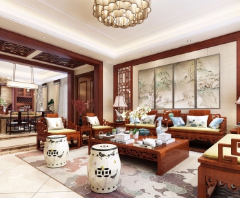 Chinese Style A Living Room-ID:265185733