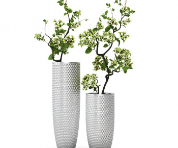 Modern Potted Green Plant-ID:346993786