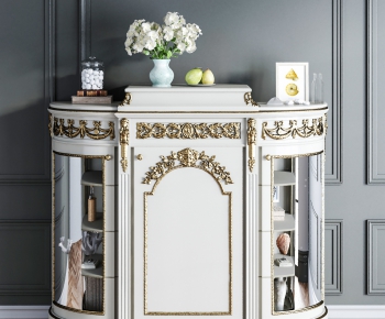 French Style Side Cabinet/Entrance Cabinet-ID:307742545