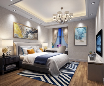 Simple European Style Bedroom-ID:710156118