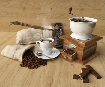 现代咖啡豆巧克力摆件组合-ID:709005358