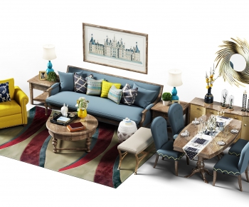 American Style Sofa Combination-ID:960251737