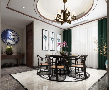 New Chinese Style Dining Room-ID:281449787