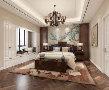 Chinese Style Bedroom-ID:617368471