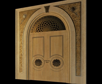 European Style Solid Wood Door-ID:527721634