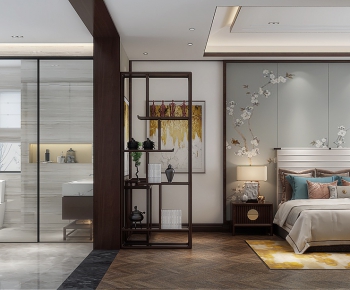 New Chinese Style Bedroom-ID:204186452