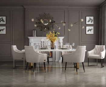Modern Dining Table And Chairs-ID:131545566