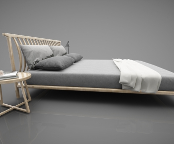 Modern Double Bed-ID:586000517